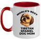 Tibetan Spaniel Best Mom Custom Photo Coffee Mug