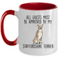 American Staffordshire Terrier - Pitbull - ceramic coffee mug - All guests must be approved