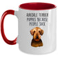 Airedale Terrier Puppies Because People Suck - Funny Dog Ceramic Mug