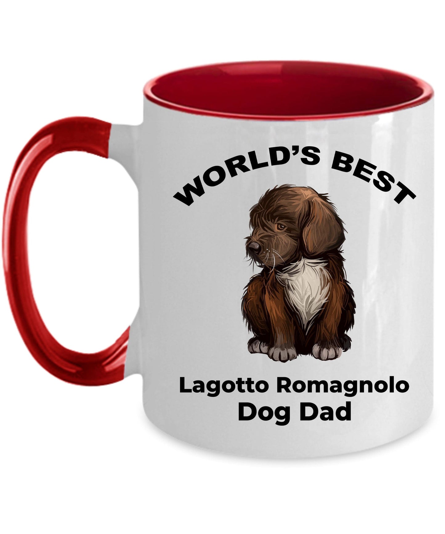 Lagotto Romagnolo Best Dog Dad ceramic coffee mug - can be customized