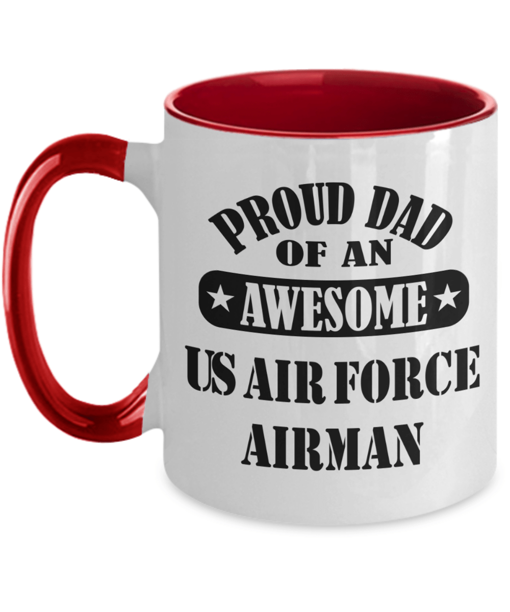 US Air Force Airman Proud Dad Coffee Mug