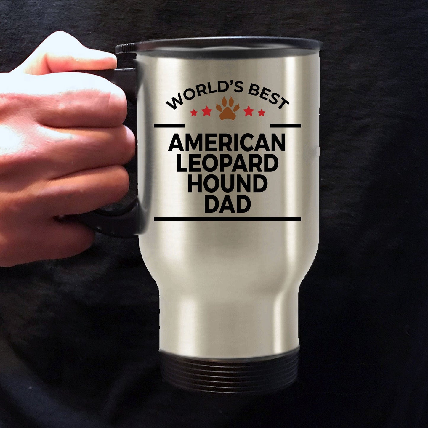 American Leopard Hound Dog Dad Travel Coffee Mug
