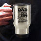 Funny Dad Travel Mug - Dad Can't Fix Stupid