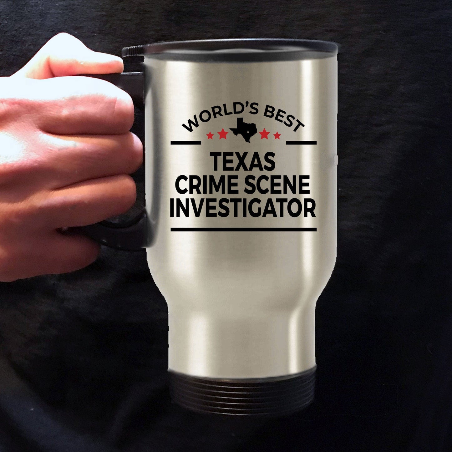 Texas Crime Scene Investigator Travel Coffee Mug