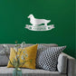 Dachshund Banner Monogram - Steel Sign