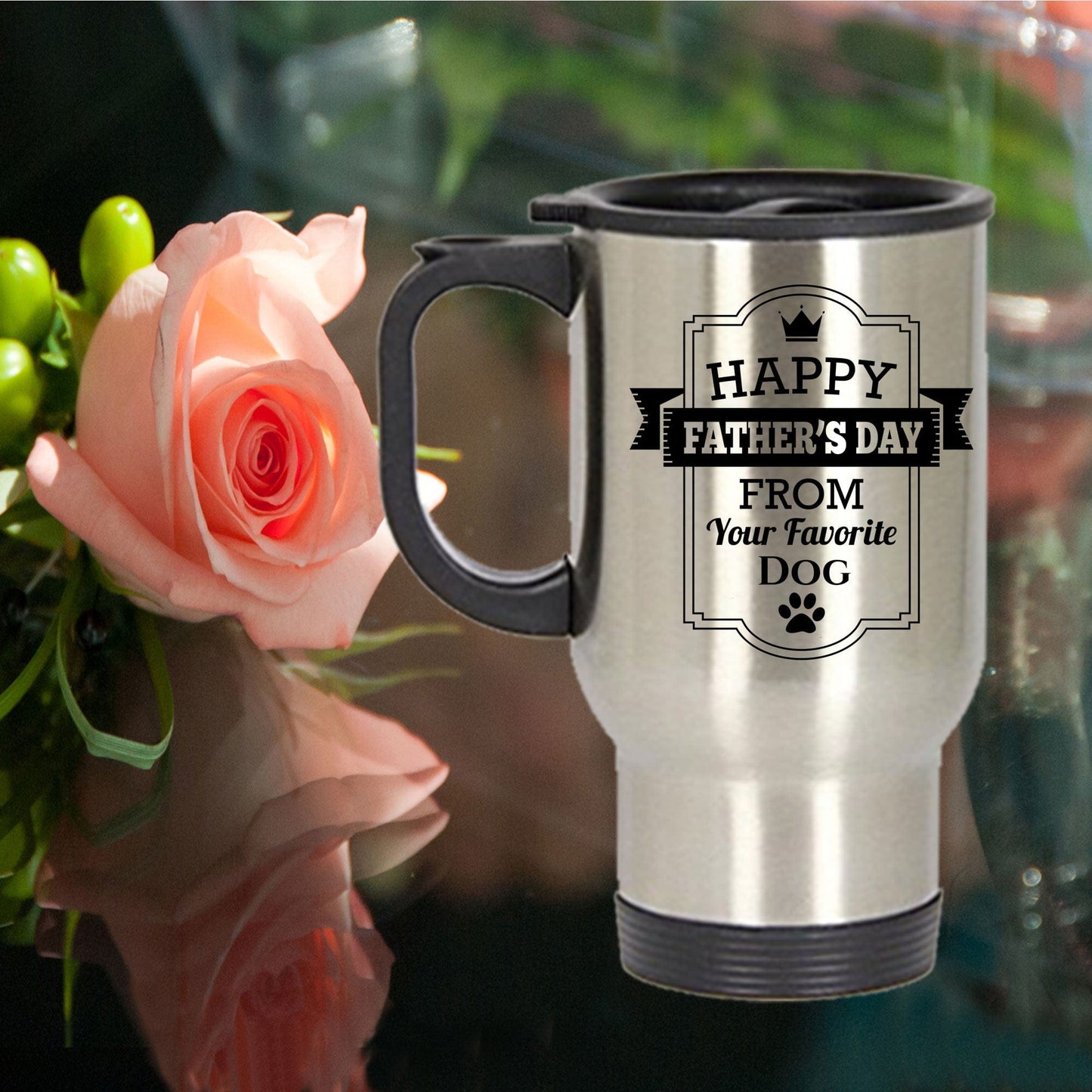 Father's Day Travel Mug from Favorite Dog