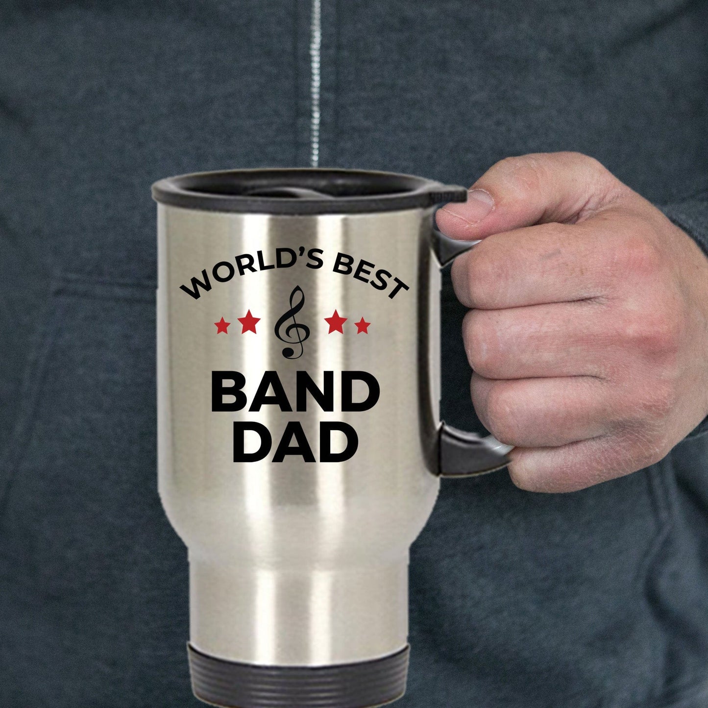 Band Dad Travel Coffee Mug
