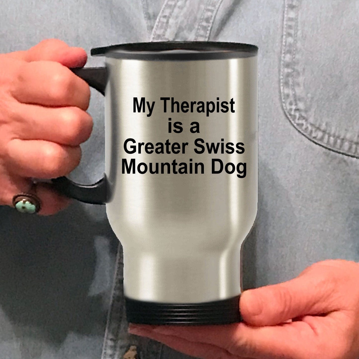 Greater Swiss Mountain Dog Therapist Travel Mug