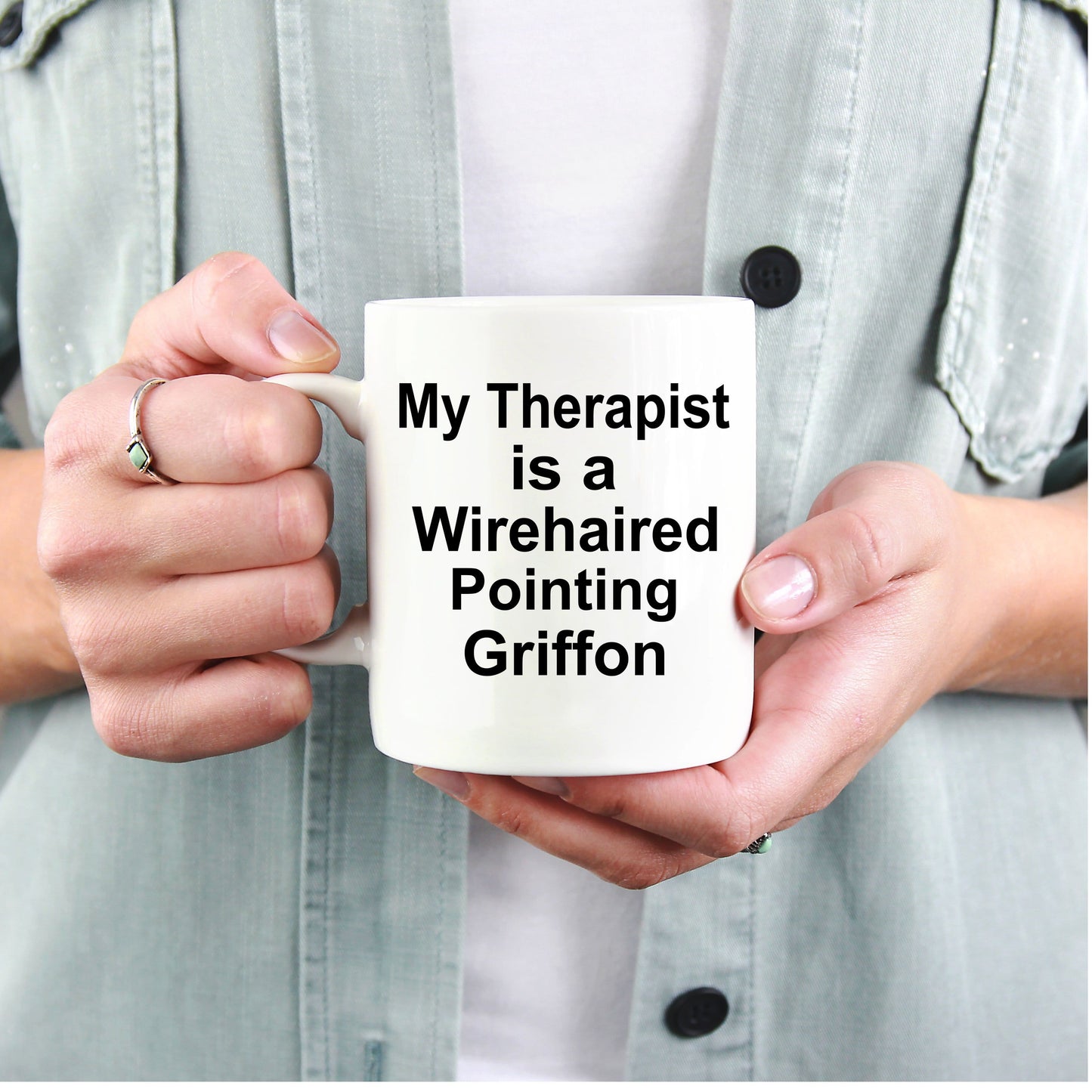 Whirehaired Pointing Griffon Dog Therapist Coffee Mug