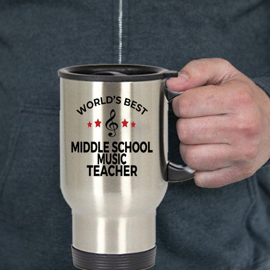 Middle School Music Teacher Travel Mug