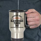 Black Russian Dog Dad Travel Coffee Mug
