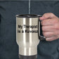 Kuvasz Dog Owner Lover Funny Gift Therapist Stainless Steel Insulated Travel Coffee Mug