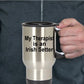 Irish Setter Dog Therapist Travel Coffee Mug