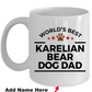 Karelian Bear Dog World's Best Dad Custom Ceramic Coffee Mug