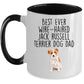 Best Ever Wire-haired Jack Russell Terrier Dog Dad Custom Ceramic Coffee Mug