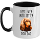 Best Ever Irish Setter Dog Dad Custom Ceramic Coffee Mug