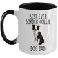 Best Ever Border Collie Dog Mom Custom Ceramic Coffee Mug