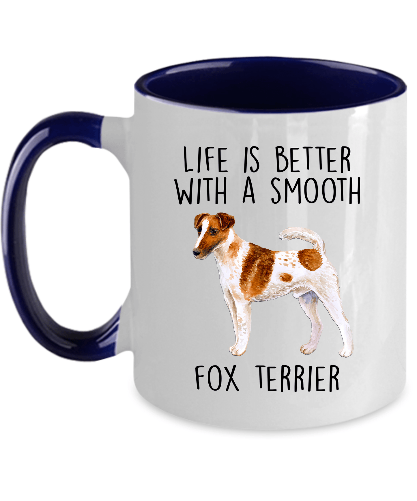 Best Ever Smooth Fox Terrier Dog Mom Ceramic Coffee Mug