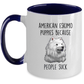 American Eskimo Puppies Because People Suck Funny Ceramic Coffee Mug