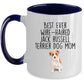Best Ever Wire-haired Jack Russell Terrier Dog Mom Custom Ceramic Coffee Mug