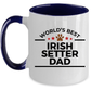 Irish Setter World's Best Dog Dad Ceramic Coffee Mug