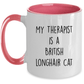 British Longhair Cat Ceramic pink two-tone  Coffee Mug