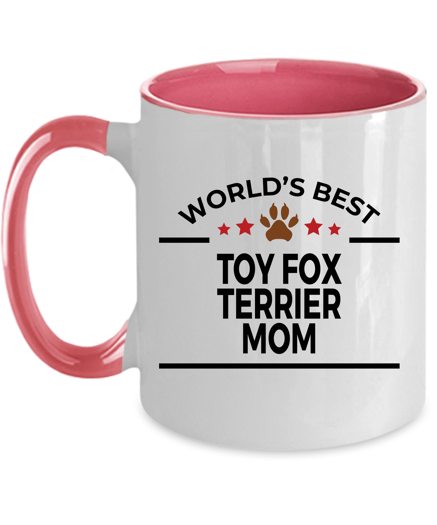 Toy Fox Terrier World's Best Dog Mom Custom Ceramic Coffee Mug