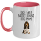 Best Ever Basset Hound Dog Mom Custom Ceramic Coffee Mug