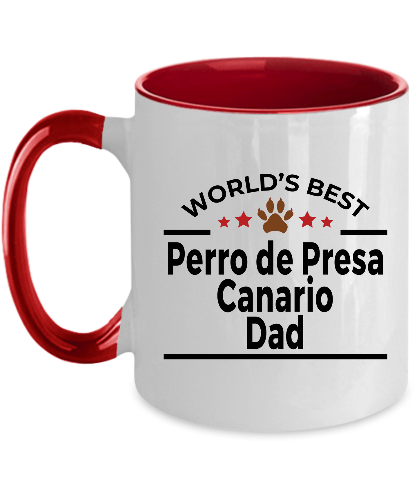Perro de Presa Canario World's Best Dog Dad Ceramic Coffee Mug