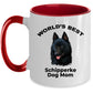 Schipperke Best Dog Mom Custom Coffee Mug