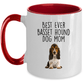 Best Ever Basset Hound Dog Mom Custom Ceramic Coffee Mug