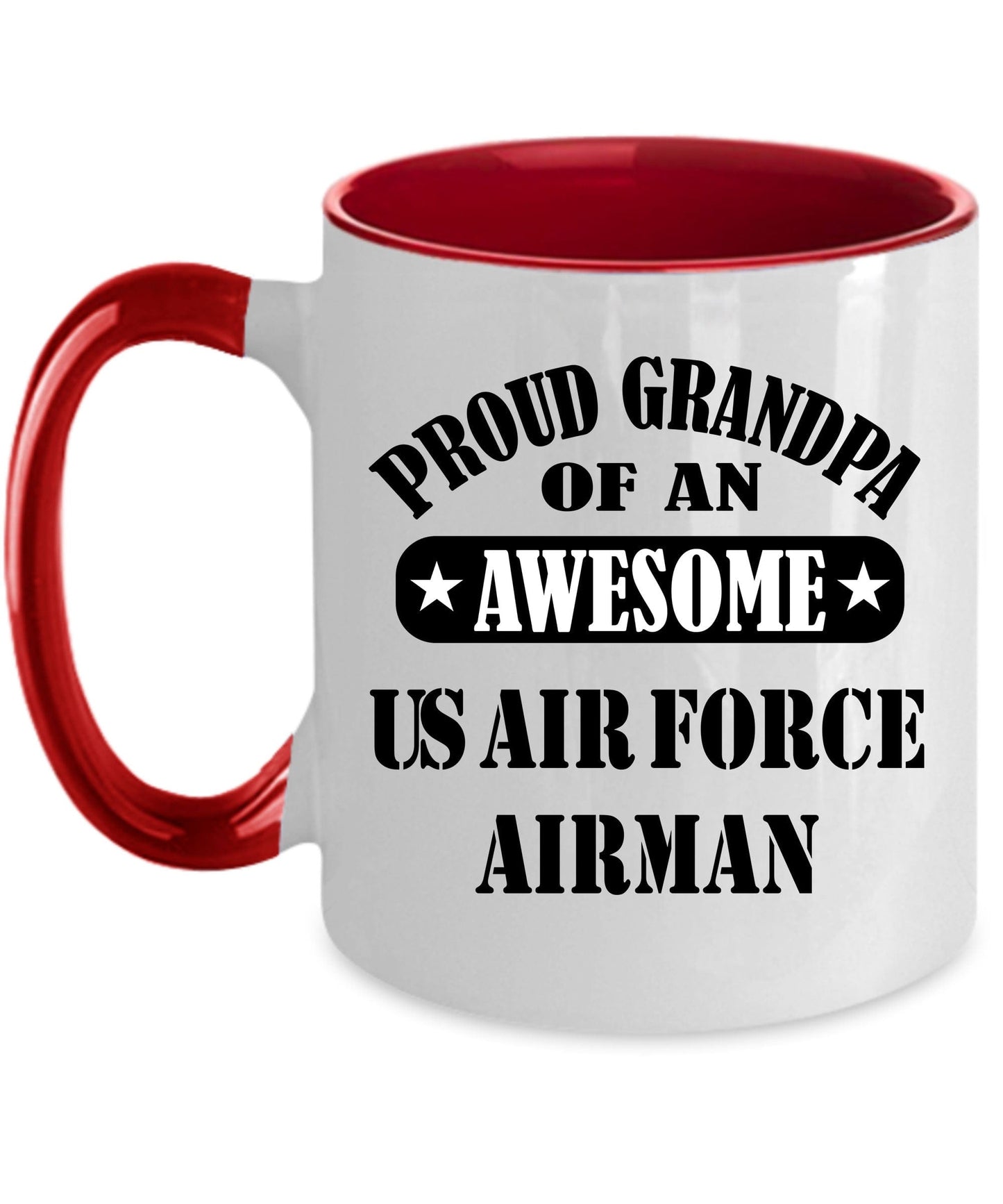 US Air Force Airman Proud Grandpa Coffee Mug