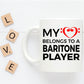 Baritone Player Mug - My Heart Belongs To A Baritone Player