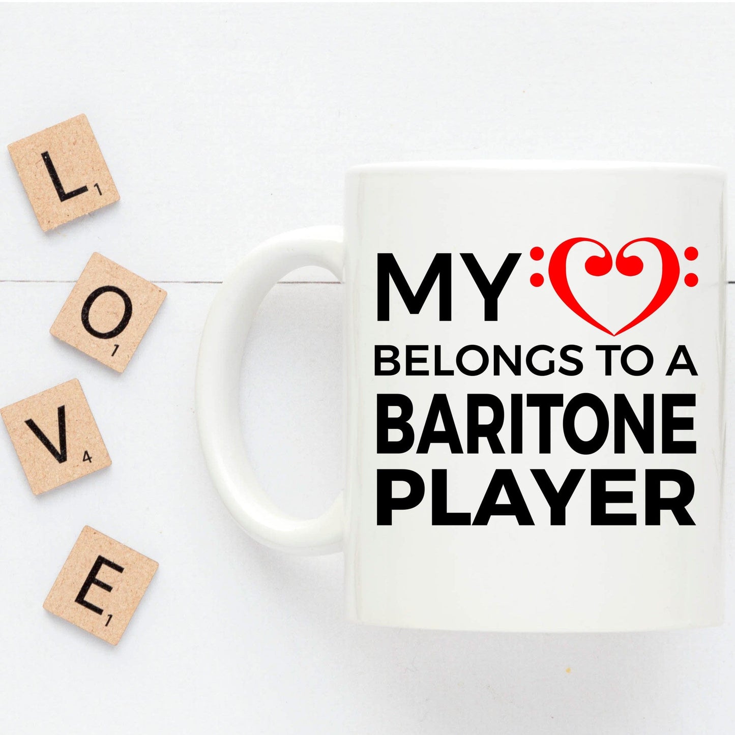 Baritone Player Mug - My Heart Belongs To A Baritone Player