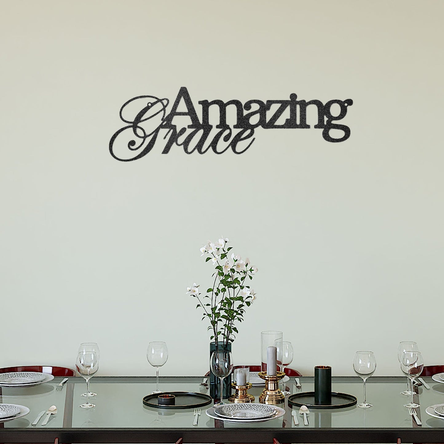 Amazing Grace Indoor Outdoor Steel Wall Sign Art