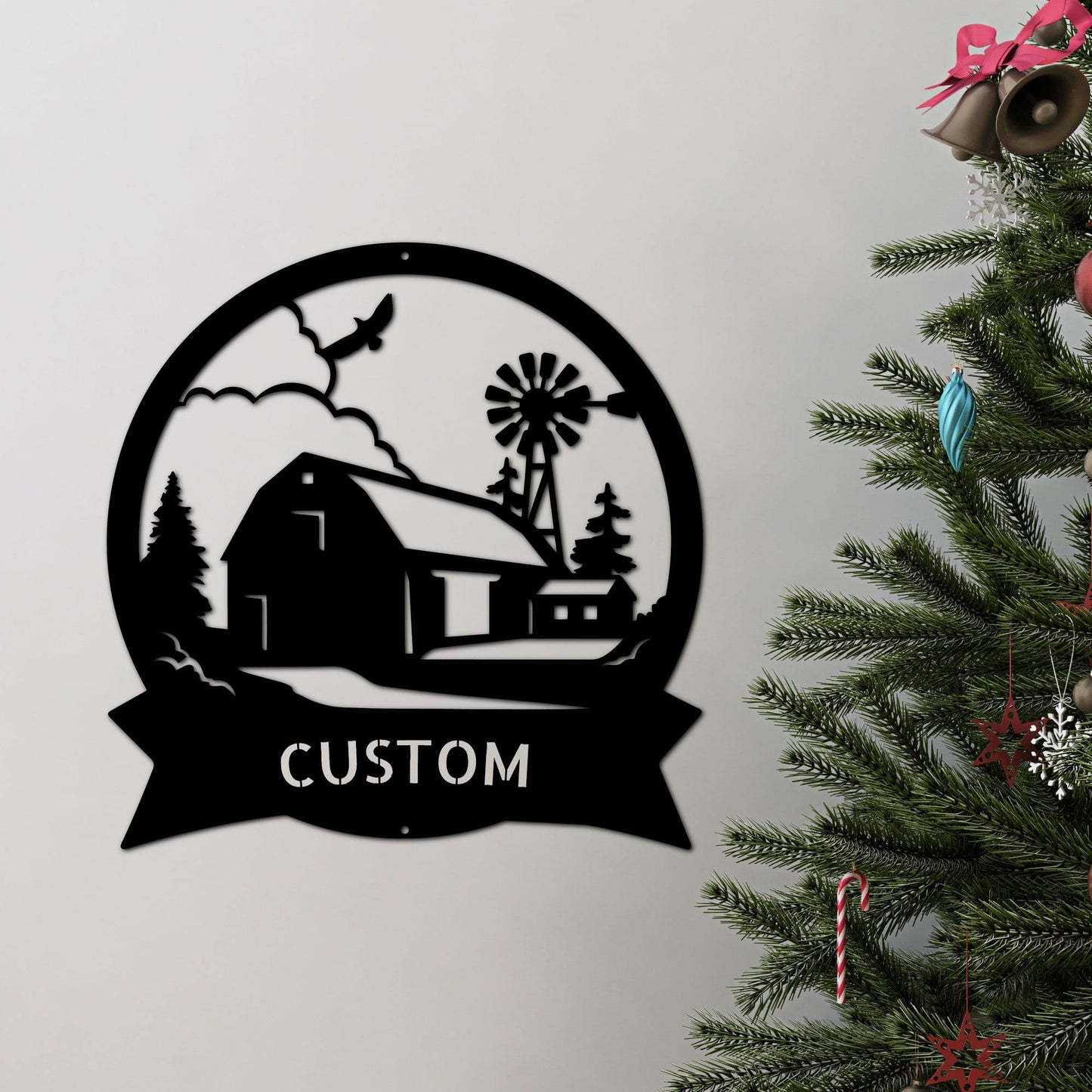 Barn Farm Personalized Indoor Outdoor Steel Wall Sign