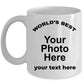 Carolina Best Dog Mom ceramic Coffee Mug white and color two tone